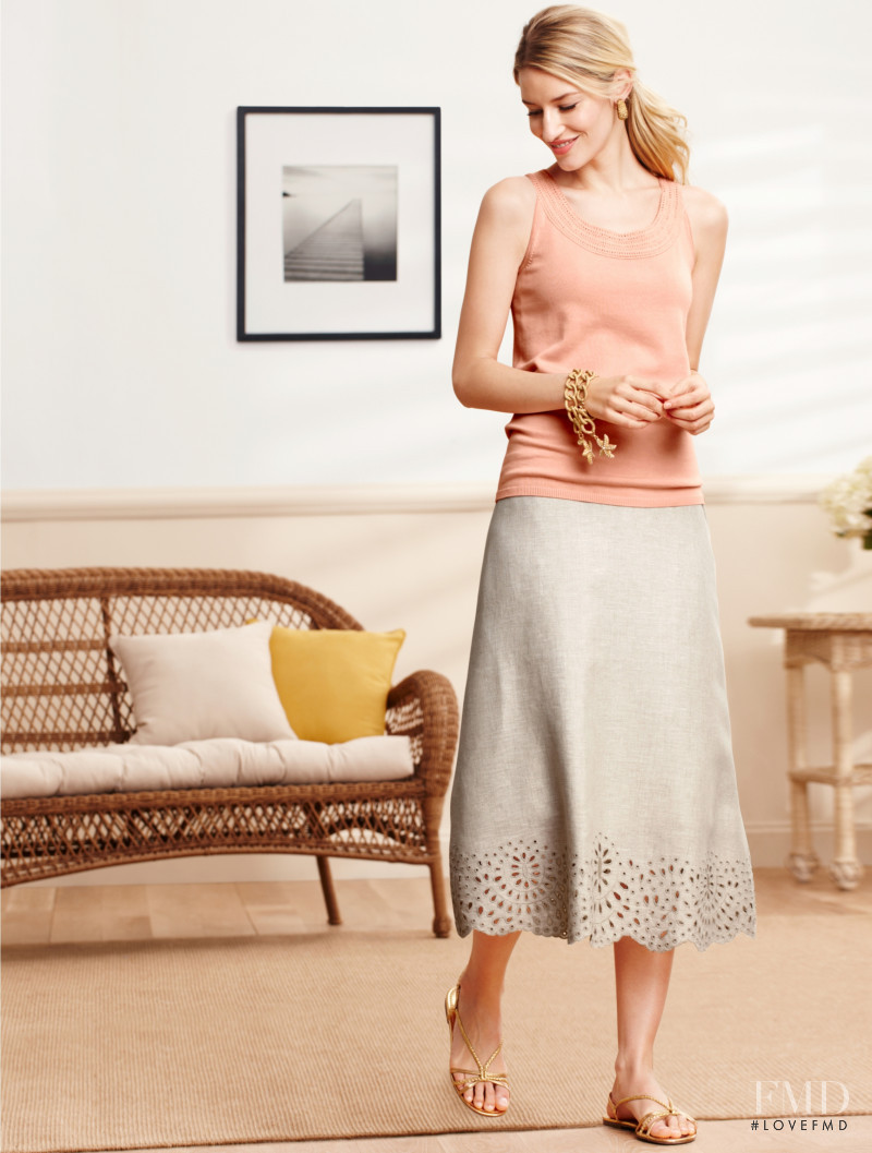 Linda Vojtova featured in  the Talbots catalogue for Summer 2013