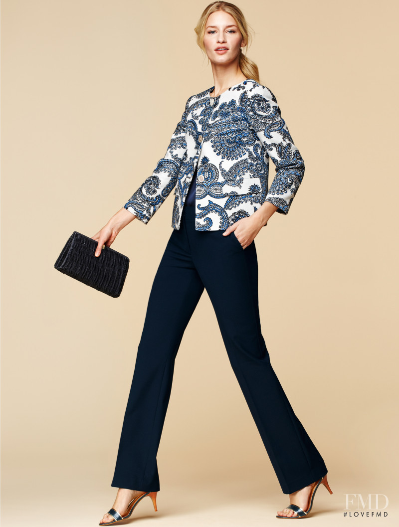 Linda Vojtova featured in  the Talbots catalogue for Summer 2013