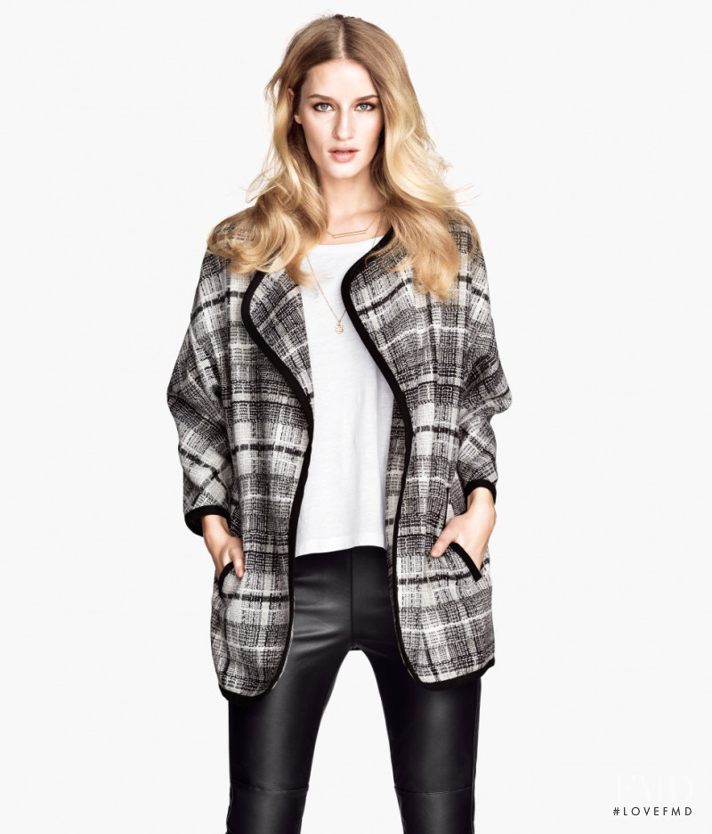 Linda Vojtova featured in  the H&M catalogue for Winter 2013