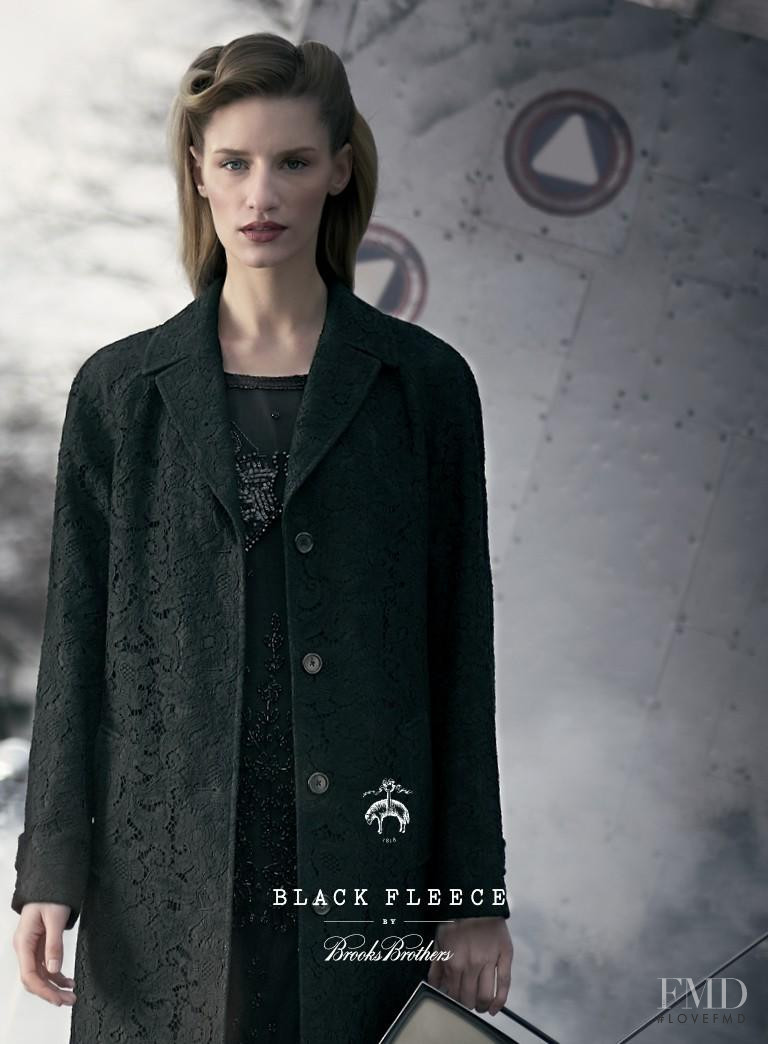 Linda Vojtova featured in  the Black Fleece by Brooks Brothers advertisement for Autumn/Winter 2013