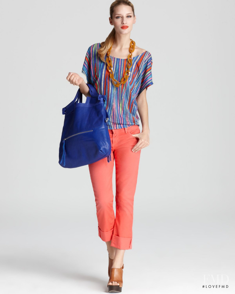 Linda Vojtova featured in  the Bloomingdales catalogue for Summer 2012