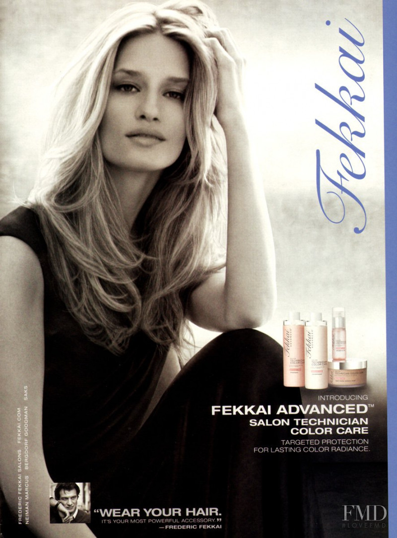 Linda Vojtova featured in  the Fekkai advertisement for Autumn/Winter 2009