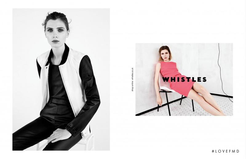 Maria Loks featured in  the Whistles advertisement for Spring/Summer 2013