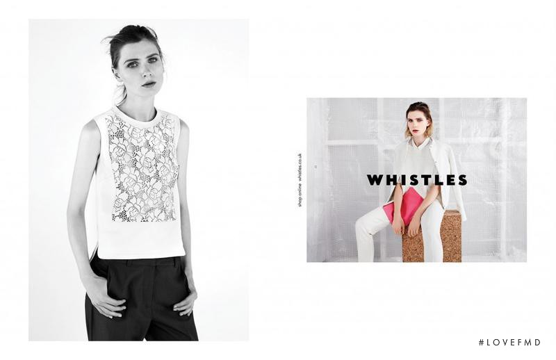 Maria Loks featured in  the Whistles advertisement for Spring/Summer 2013