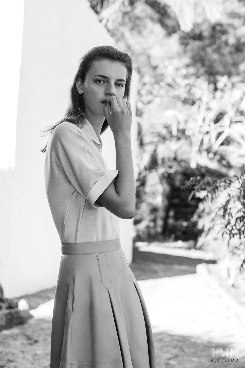 Laura Kampman featured in  the Alejandra Alonso Rojas lookbook for Spring/Summer 2017