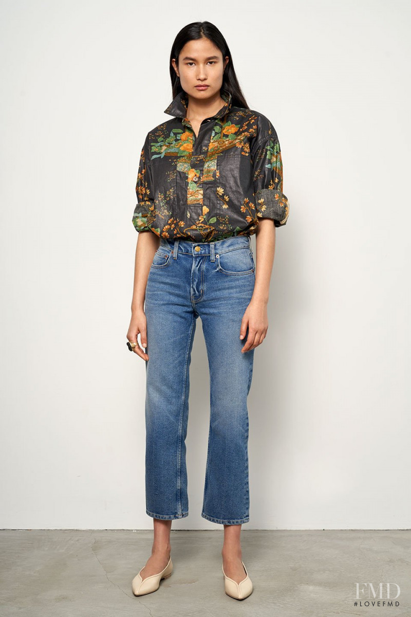 Varsha Thapa featured in  the B Sides Jeans lookbook for Resort 2019