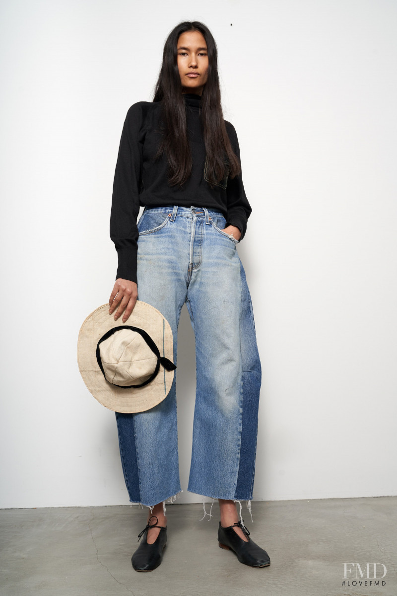 Varsha Thapa featured in  the B Sides Jeans lookbook for Resort 2019
