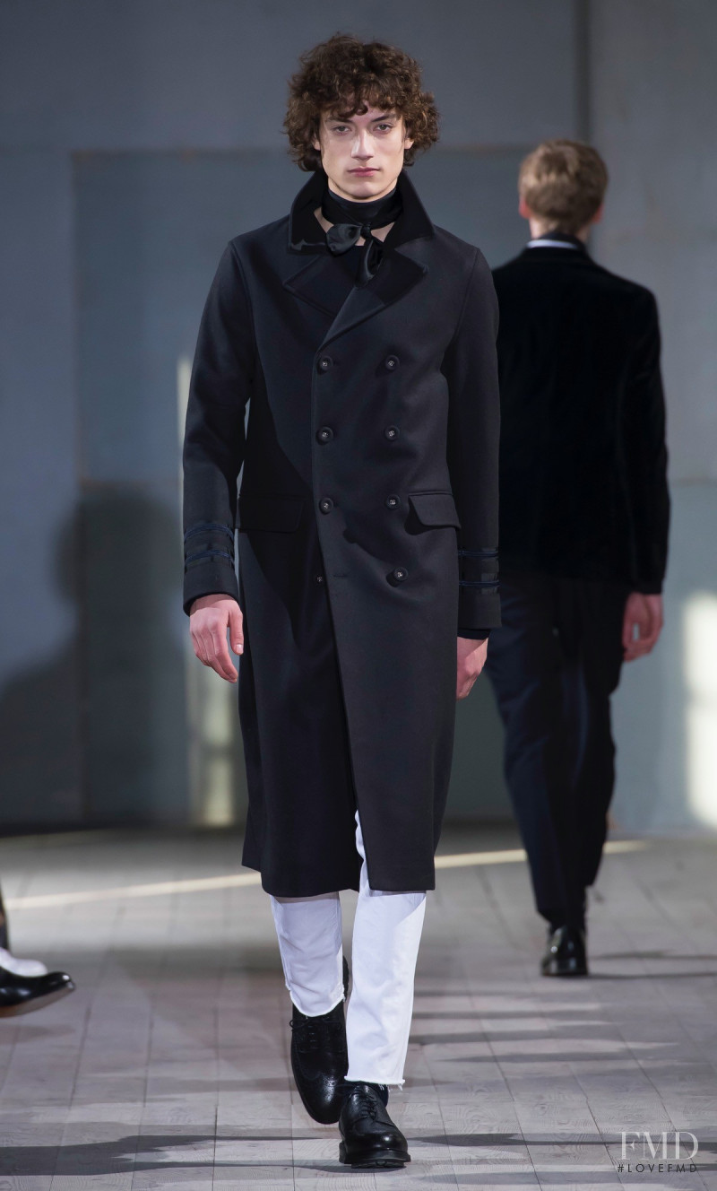 Serge Rigvava featured in  the Officine Generale fashion show for Autumn/Winter 2017