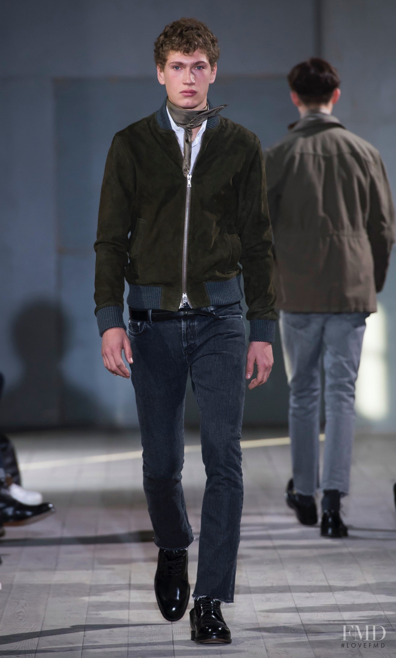 Hugo Villanova featured in  the Officine Generale fashion show for Autumn/Winter 2017