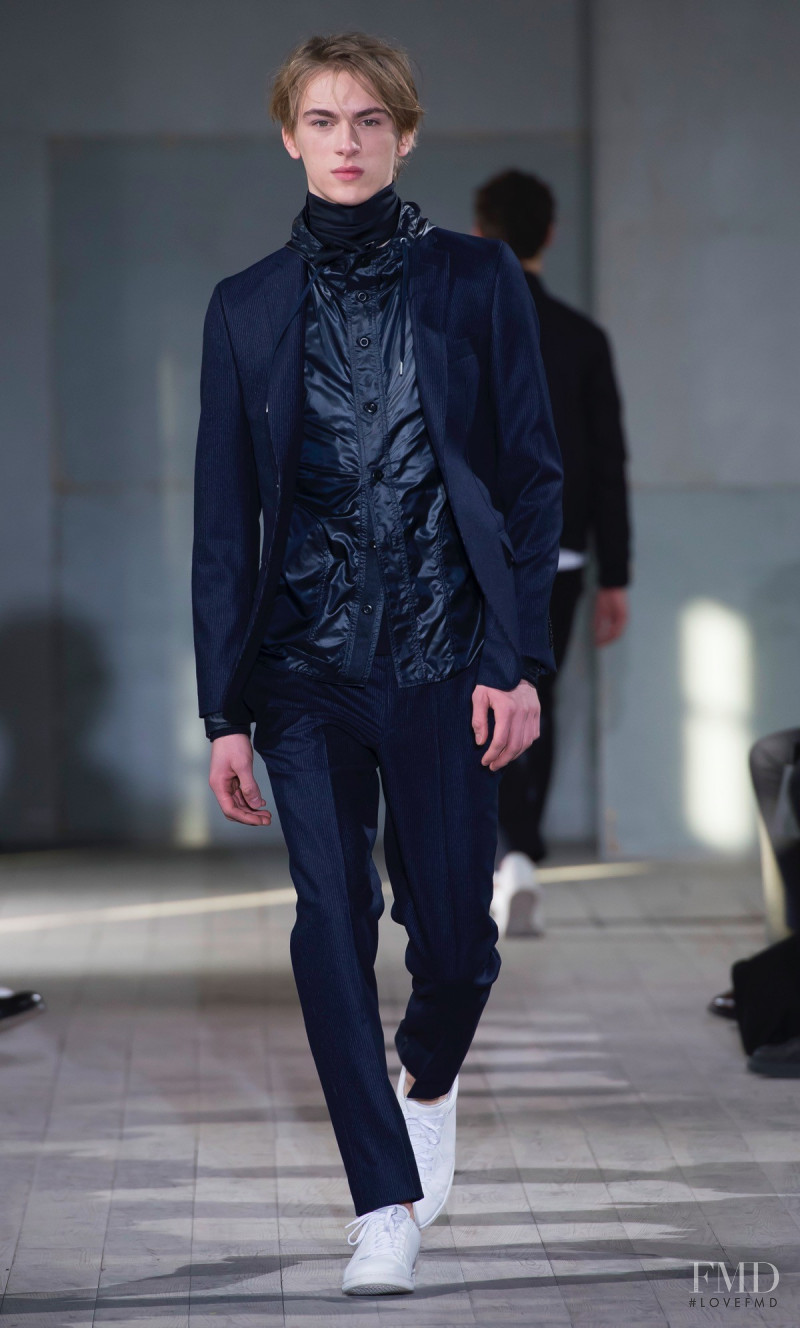 Dominik Sadoch featured in  the Officine Generale fashion show for Autumn/Winter 2017