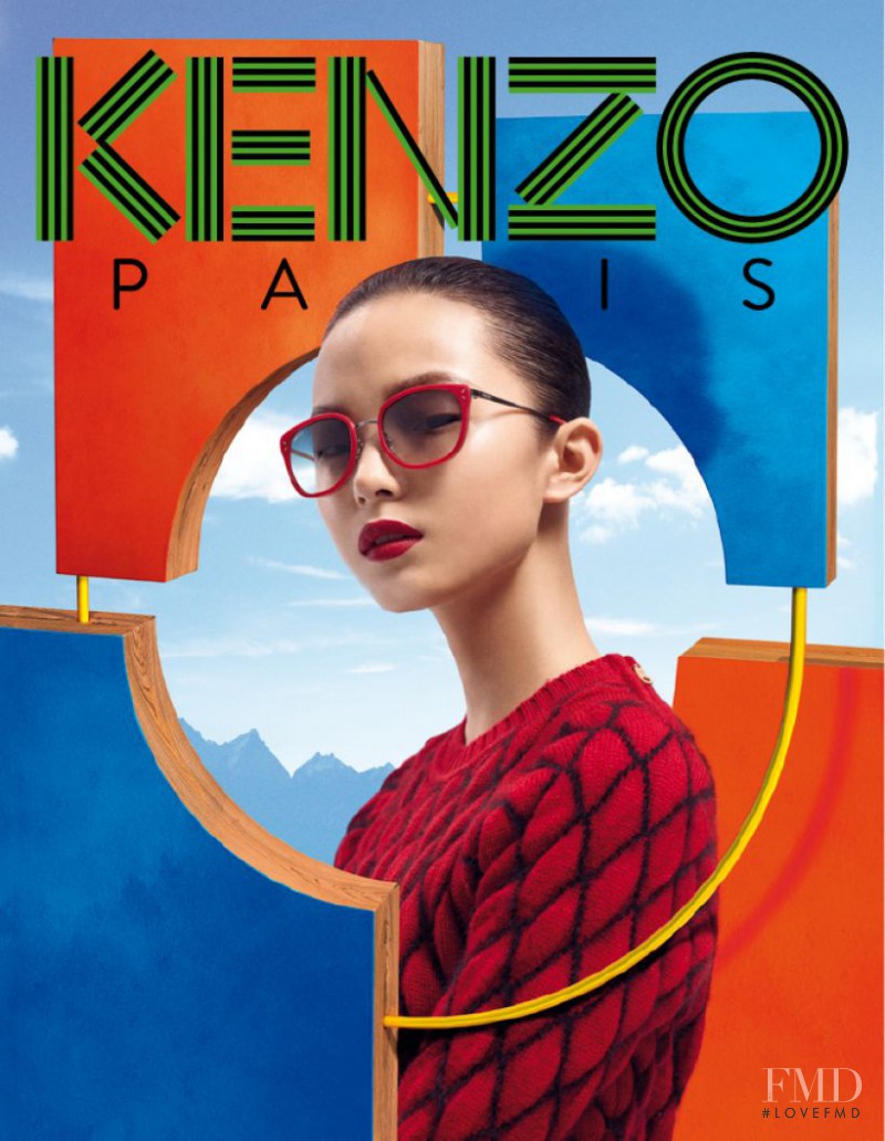 Xiao Wen Ju featured in  the Kenzo Accessories Collection advertisement for Autumn/Winter 2012