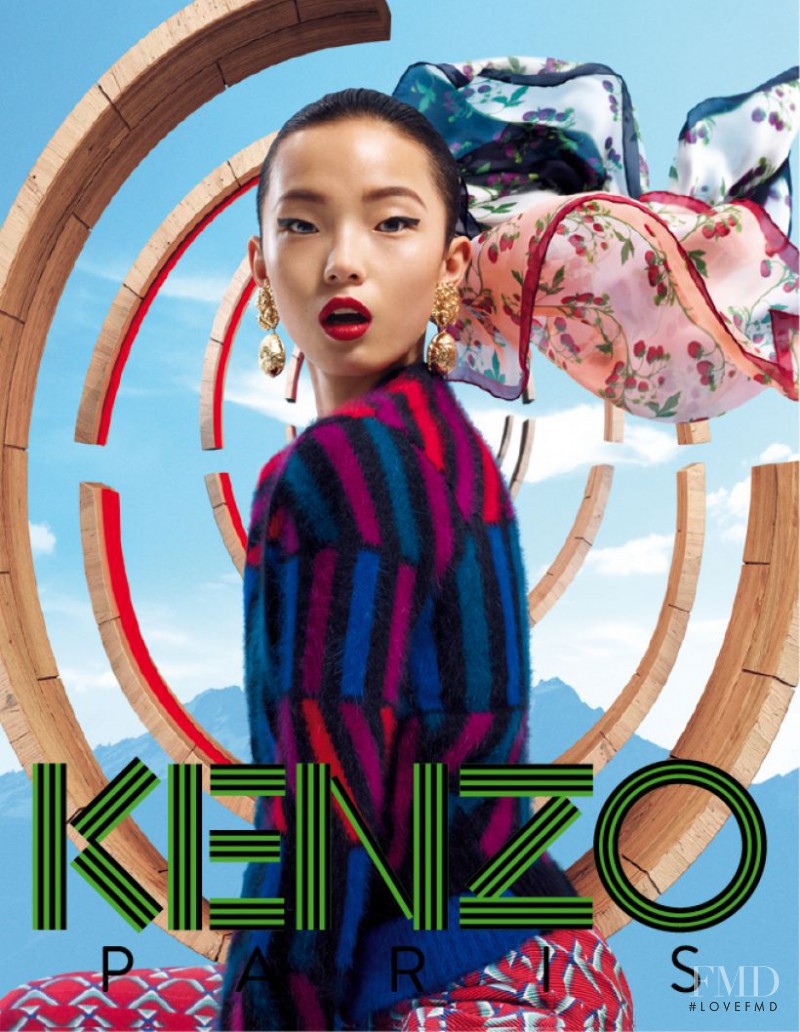 Xiao Wen Ju featured in  the Kenzo Accessories Collection advertisement for Autumn/Winter 2012