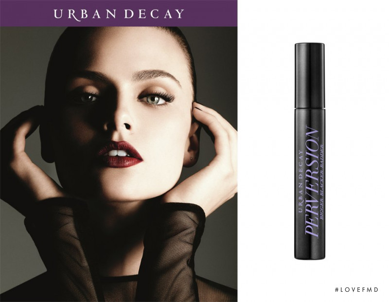 Zuzana Gregorova featured in  the Urban Decay Perversion Mascara advertisement for Spring/Summer 2015