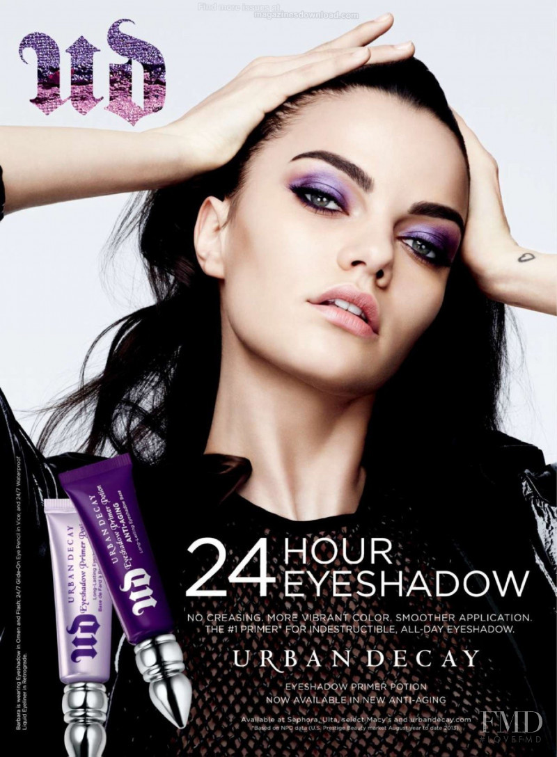 Barbara Fialho featured in  the Urban Decay advertisement for Autumn/Winter 2013
