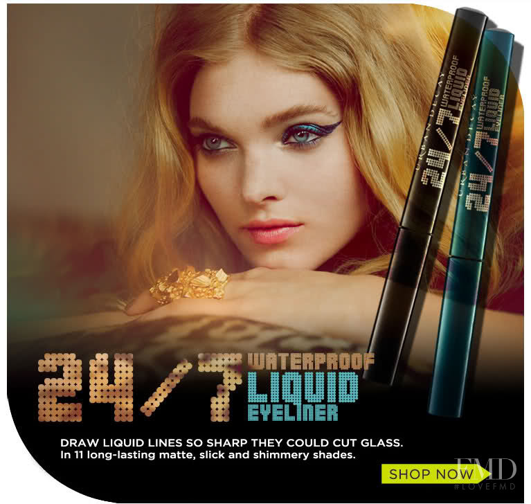 Elsa Hosk featured in  the Urban Decay advertisement for Fall 2011