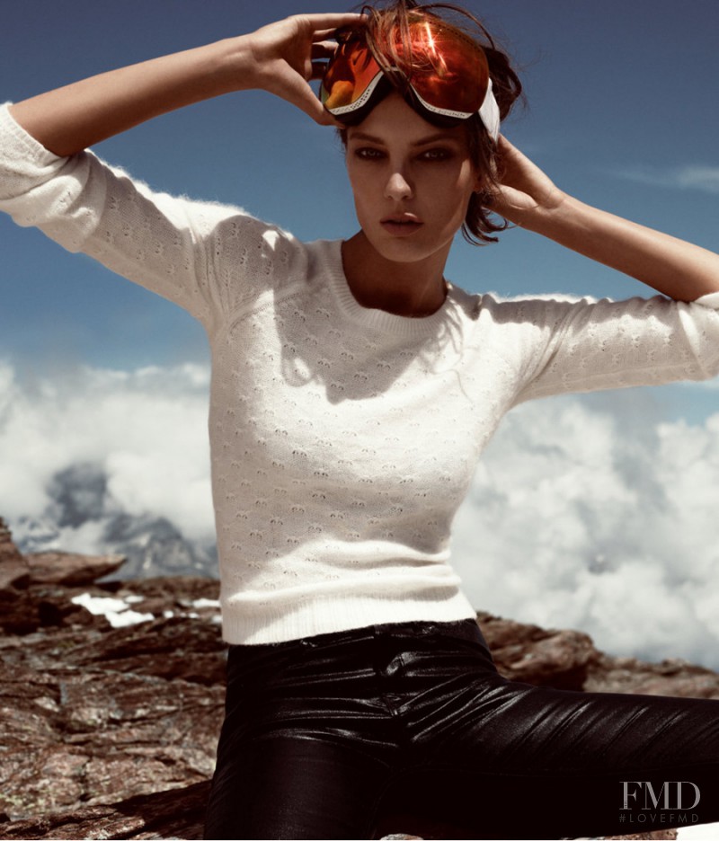 Daria Werbowy featured in  the H&M catalogue for Holiday 2012