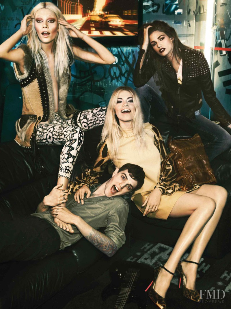 Aline Weber featured in  the Just Cavalli advertisement for Fall 2012