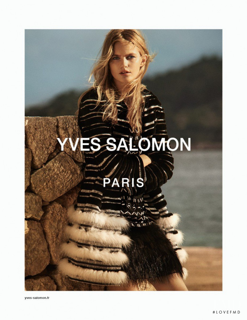 Aneta Pajak featured in  the Yves Salomon advertisement for Spring/Summer 2017