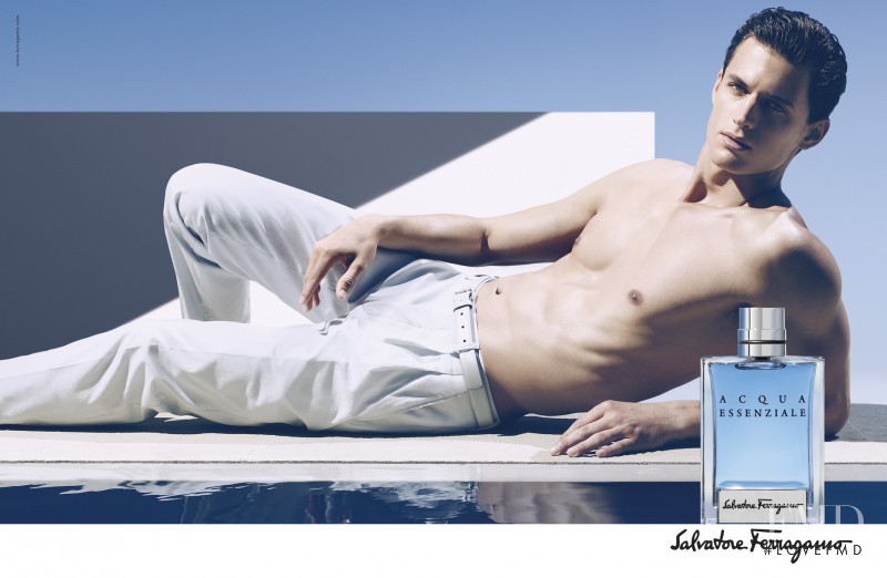 Garrett Neff featured in  the Salvatore Ferragamo advertisement for Spring/Summer 2013