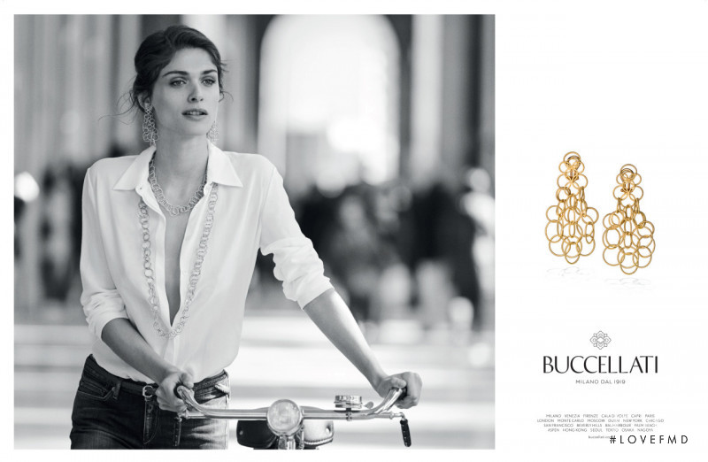 Elisa Sednaoui featured in  the Buccellati advertisement for Spring/Summer 2015