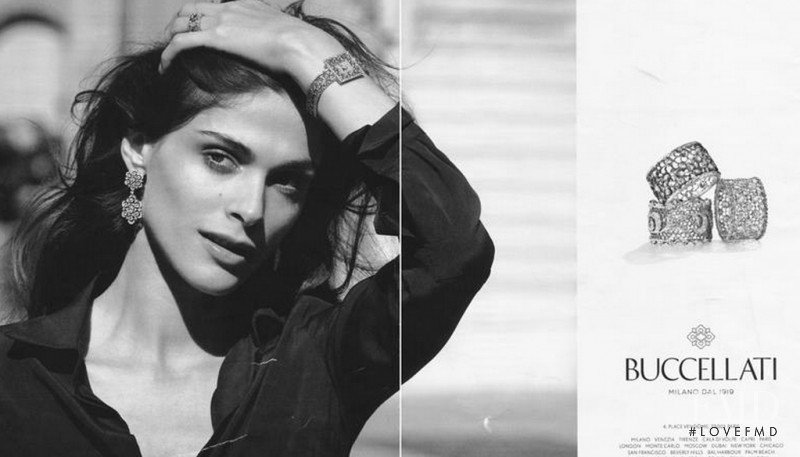 Elisa Sednaoui featured in  the Buccellati advertisement for Spring/Summer 2015