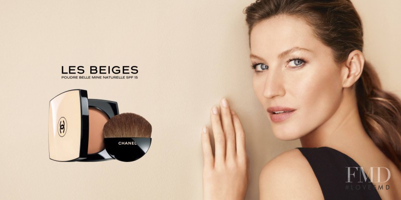 Gisele Bundchen featured in  the Chanel Beauty advertisement for Spring/Summer 2013