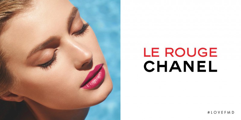 Sigrid Agren featured in  the Chanel Beauty \'Le Rough\' advertisement for Spring/Summer 2013