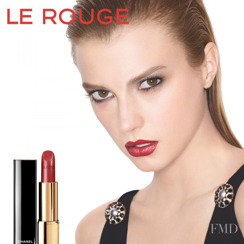 Sigrid Agren featured in  the Chanel Beauty \'Le Rough\' advertisement for Spring/Summer 2013