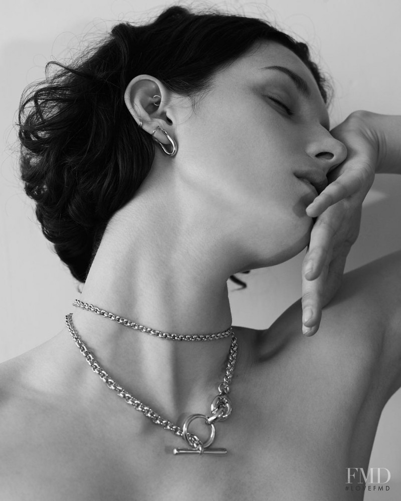 Marte Mei van Haaster featured in  the Charlotte Chesnais lookbook for Autumn/Winter 2018