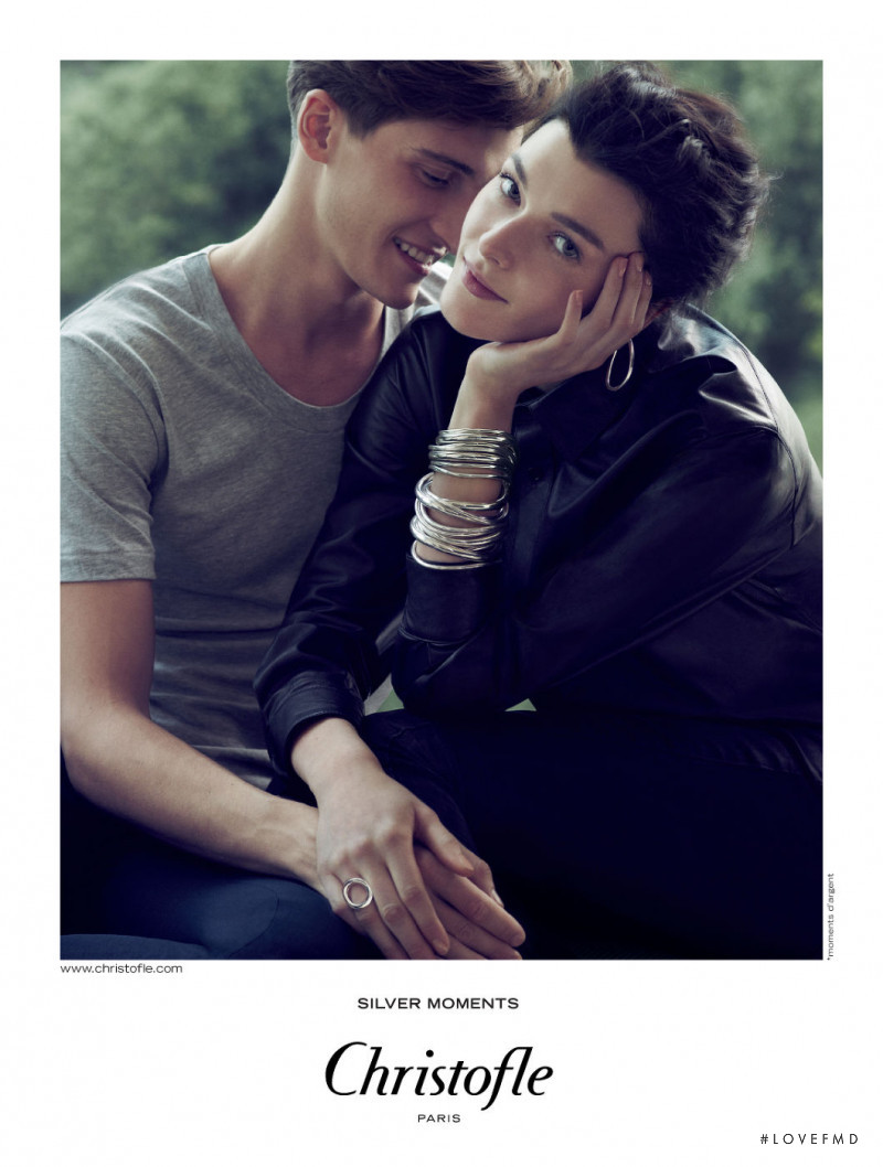 Zenia Sevastyanova featured in  the Christofle advertisement for Autumn/Winter 2013