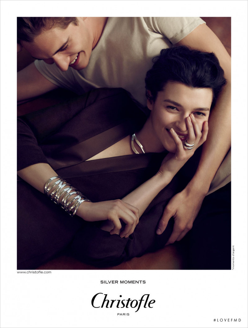 Zenia Sevastyanova featured in  the Christofle advertisement for Autumn/Winter 2013