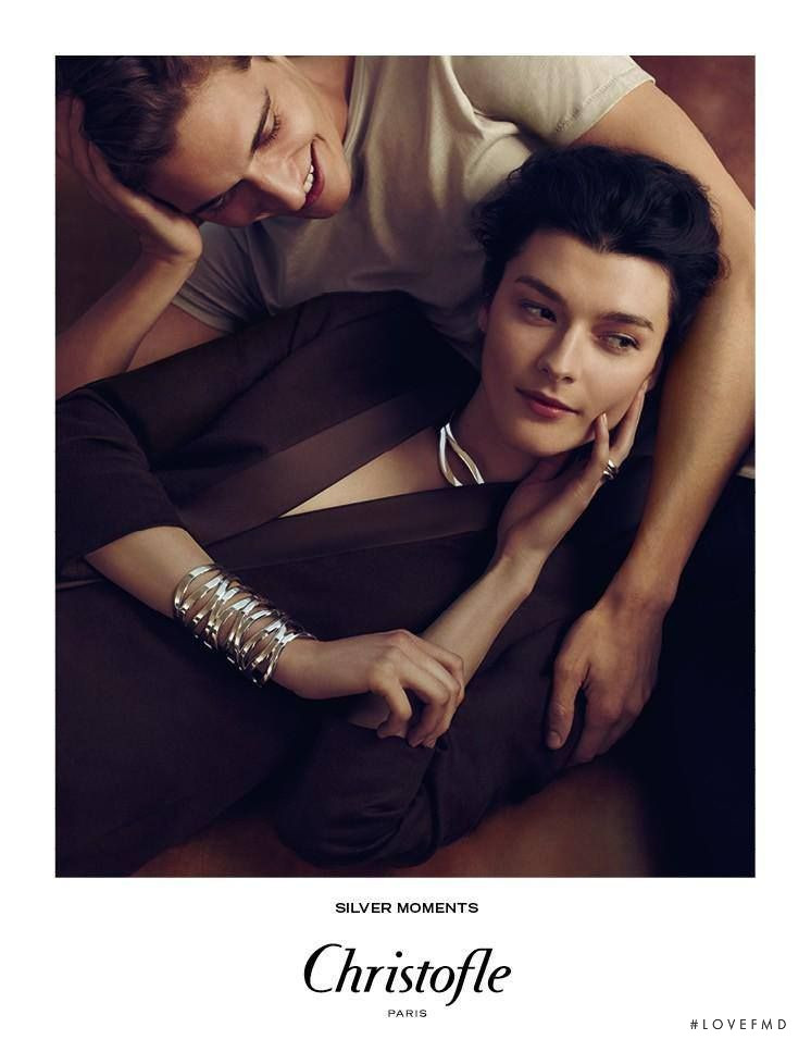 Zenia Sevastyanova featured in  the Christofle advertisement for Autumn/Winter 2013