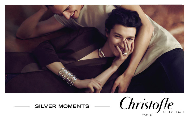 Zenia Sevastyanova featured in  the Christofle advertisement for Autumn/Winter 2013