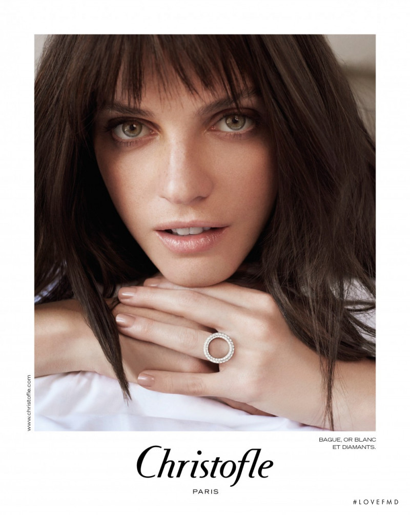 Jeisa Chiminazzo featured in  the Christofle advertisement for Spring/Summer 2016