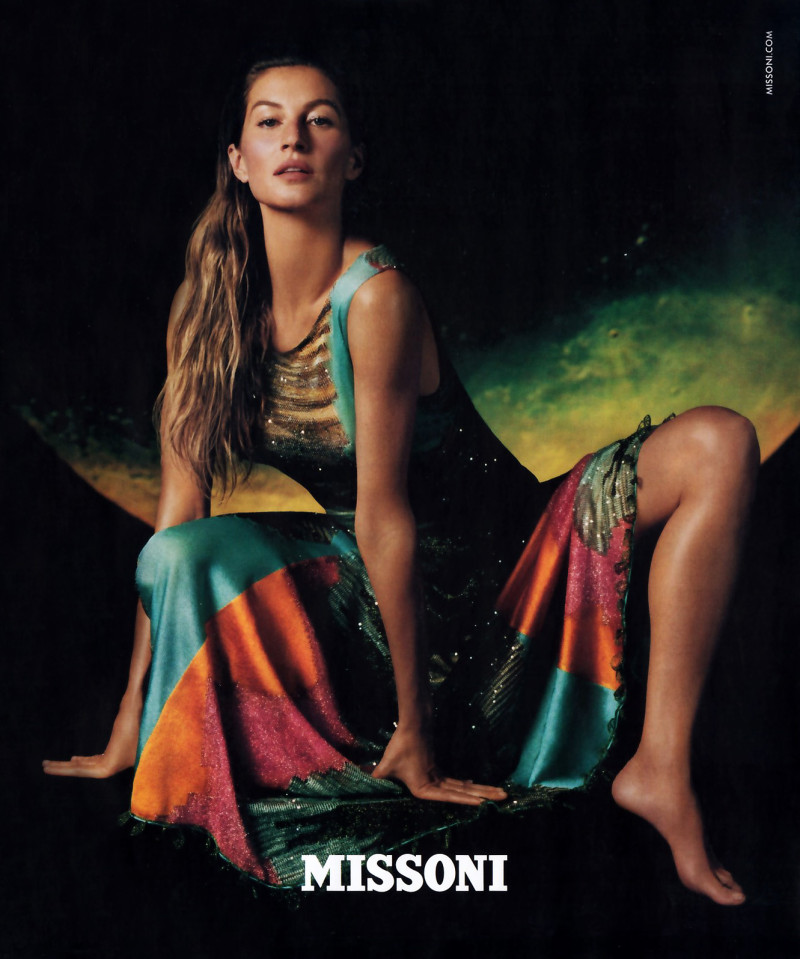 Gisele Bundchen featured in  the Missoni advertisement for Spring/Summer 2019