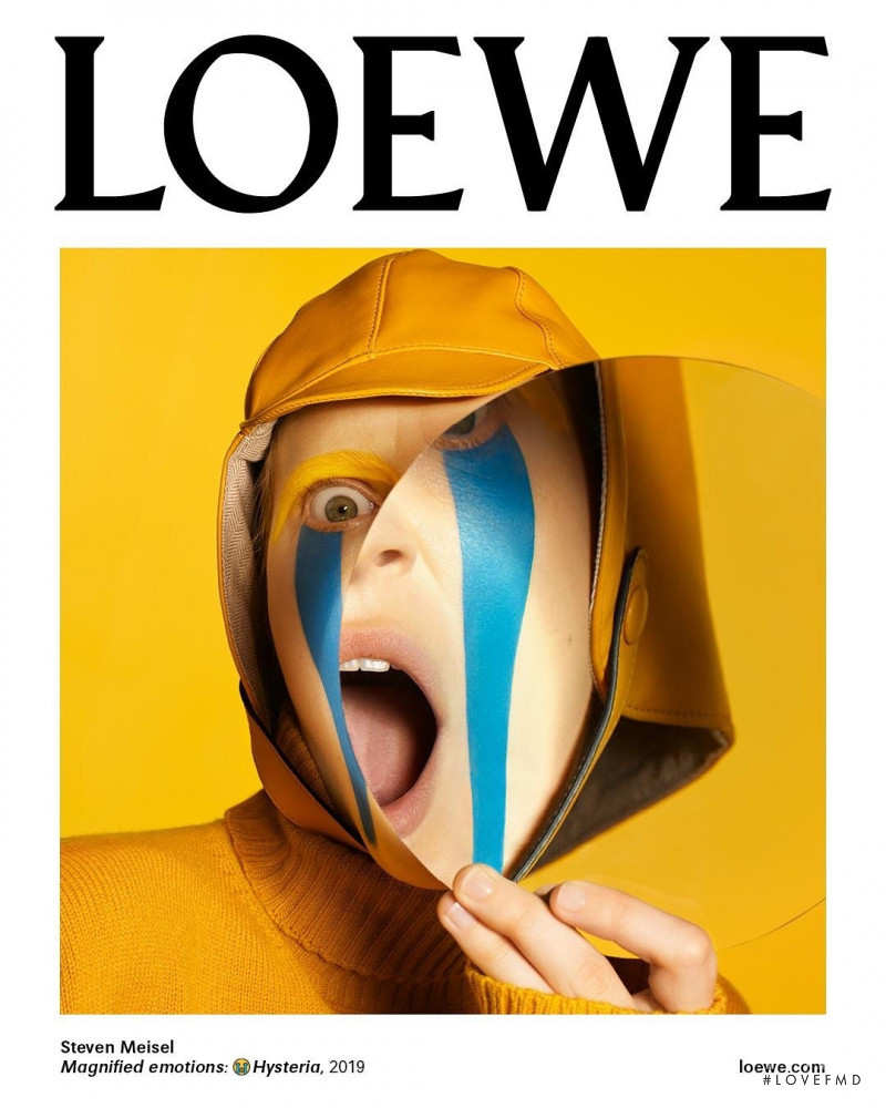 Julia Nobis featured in  the Loewe advertisement for Autumn/Winter 2019