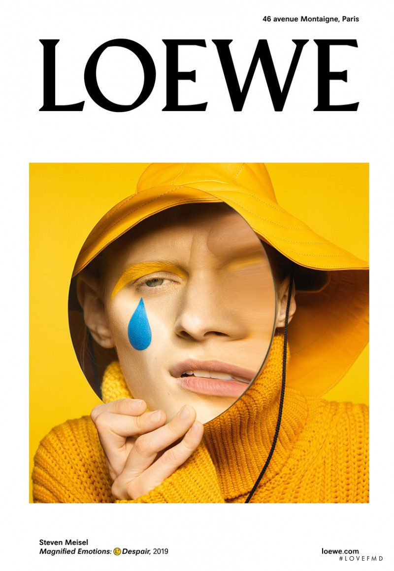 Julia Nobis featured in  the Loewe advertisement for Autumn/Winter 2019