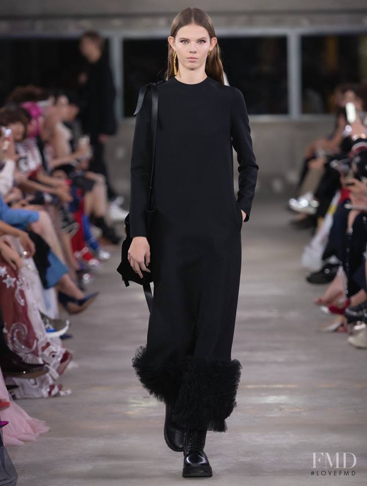 Julia Merkelbach featured in  the Valentino fashion show for Pre-Fall 2019