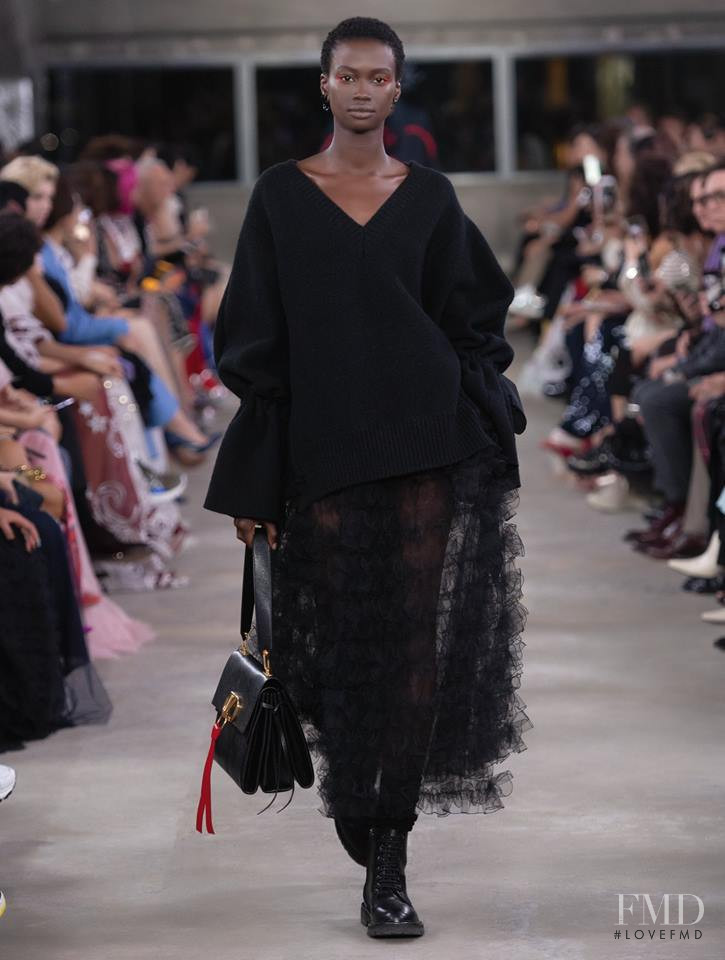 Fatou Jobe featured in  the Valentino fashion show for Pre-Fall 2019