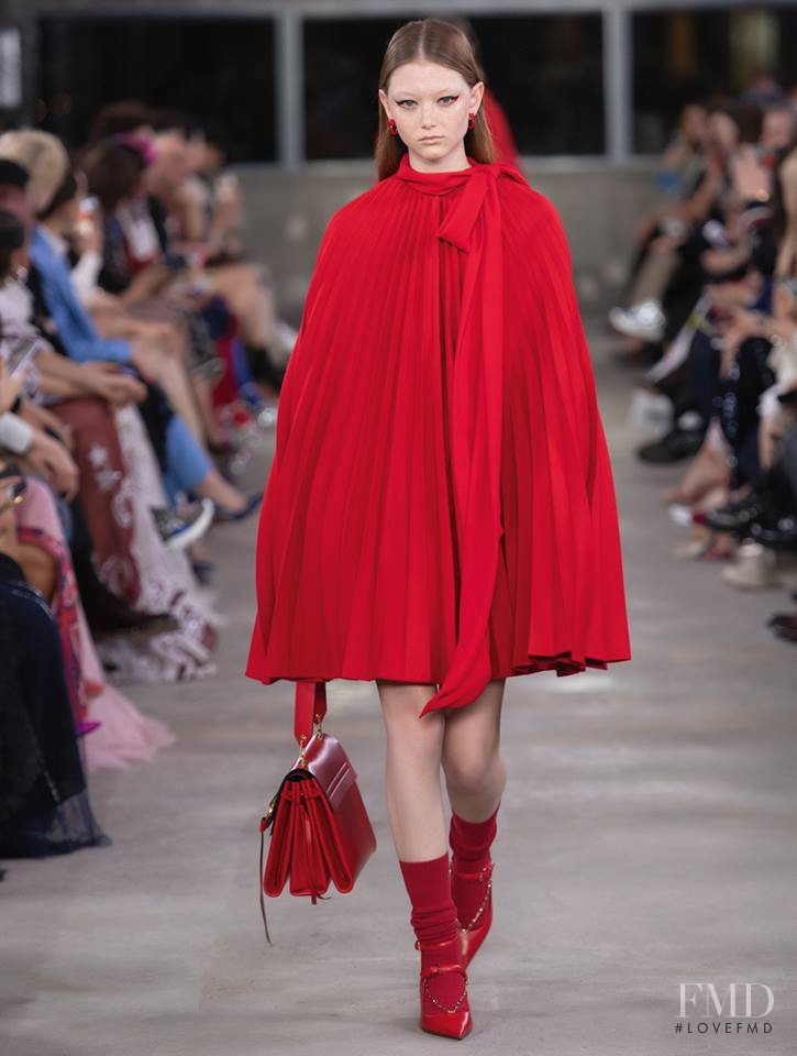 Sara Grace Wallerstedt featured in  the Valentino fashion show for Pre-Fall 2019
