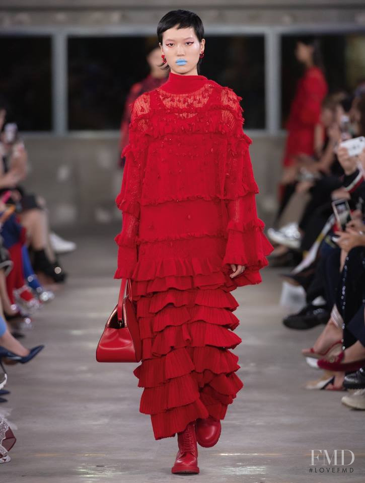 Shujing Zhou featured in  the Valentino fashion show for Pre-Fall 2019