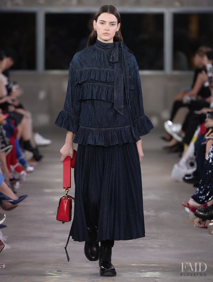 Marie  Damian featured in  the Valentino fashion show for Pre-Fall 2019