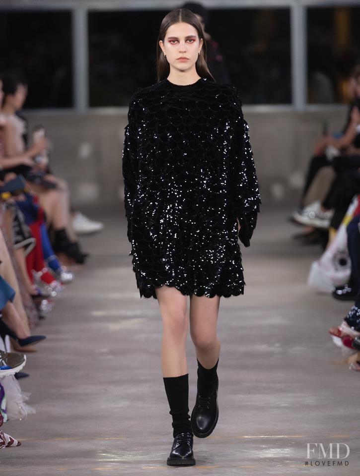 Denise Ascuet featured in  the Valentino fashion show for Pre-Fall 2019