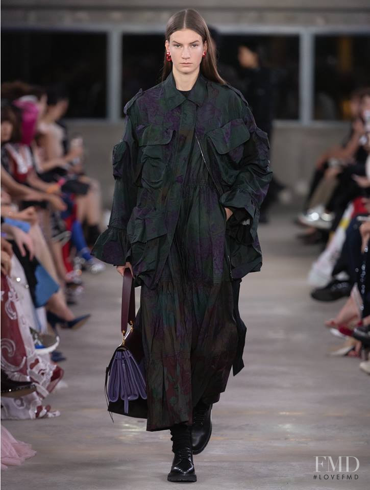 Alise Daugale featured in  the Valentino fashion show for Pre-Fall 2019