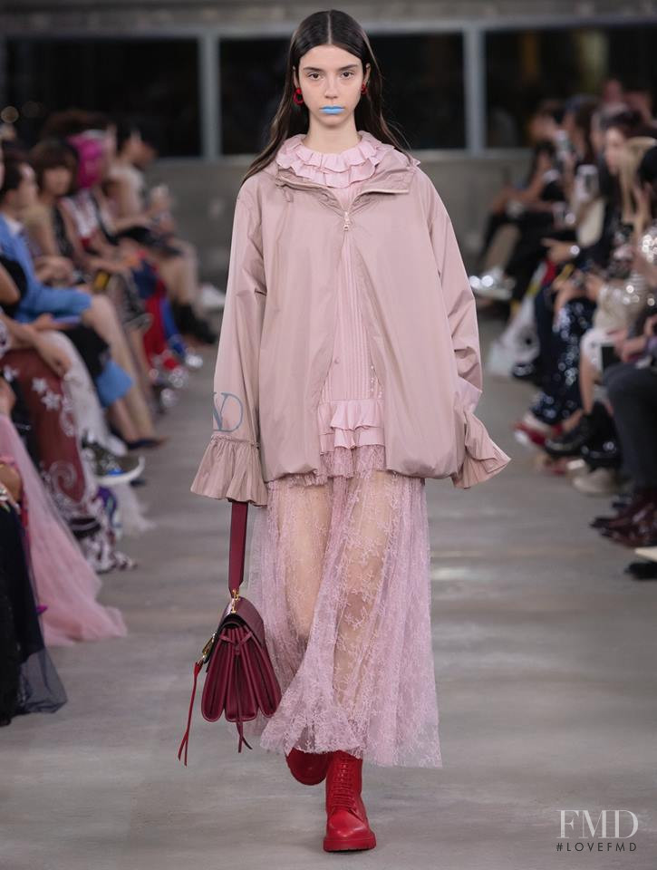 Manuela Miloqui featured in  the Valentino fashion show for Pre-Fall 2019