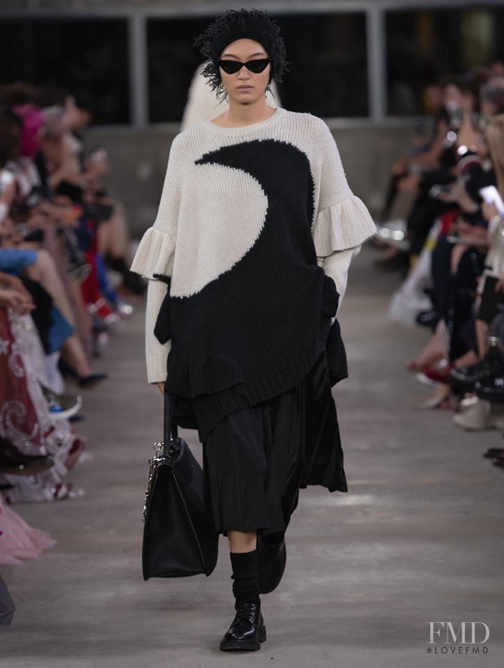 Chiharu Okunugi featured in  the Valentino fashion show for Pre-Fall 2019