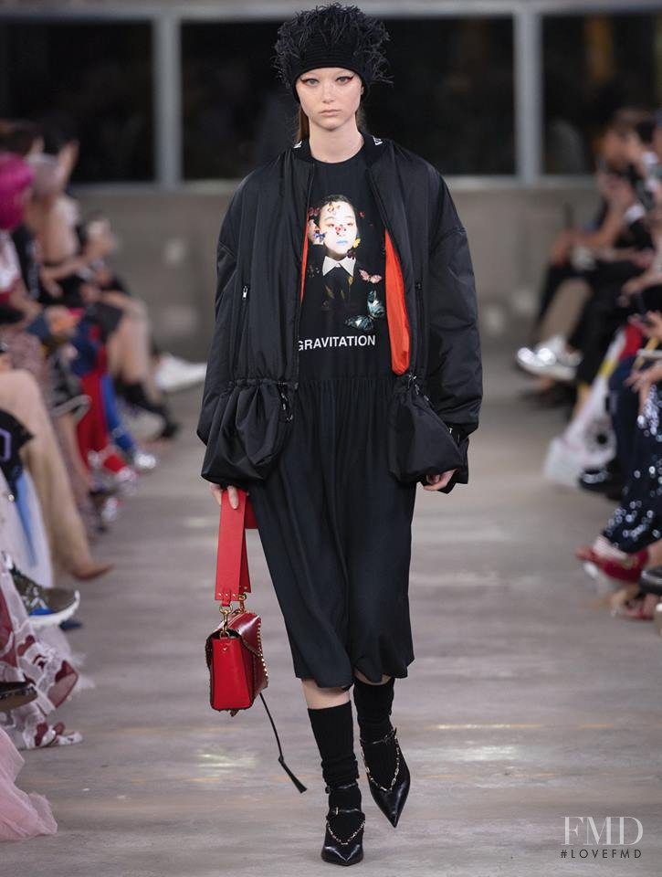 Sara Grace Wallerstedt featured in  the Valentino fashion show for Pre-Fall 2019