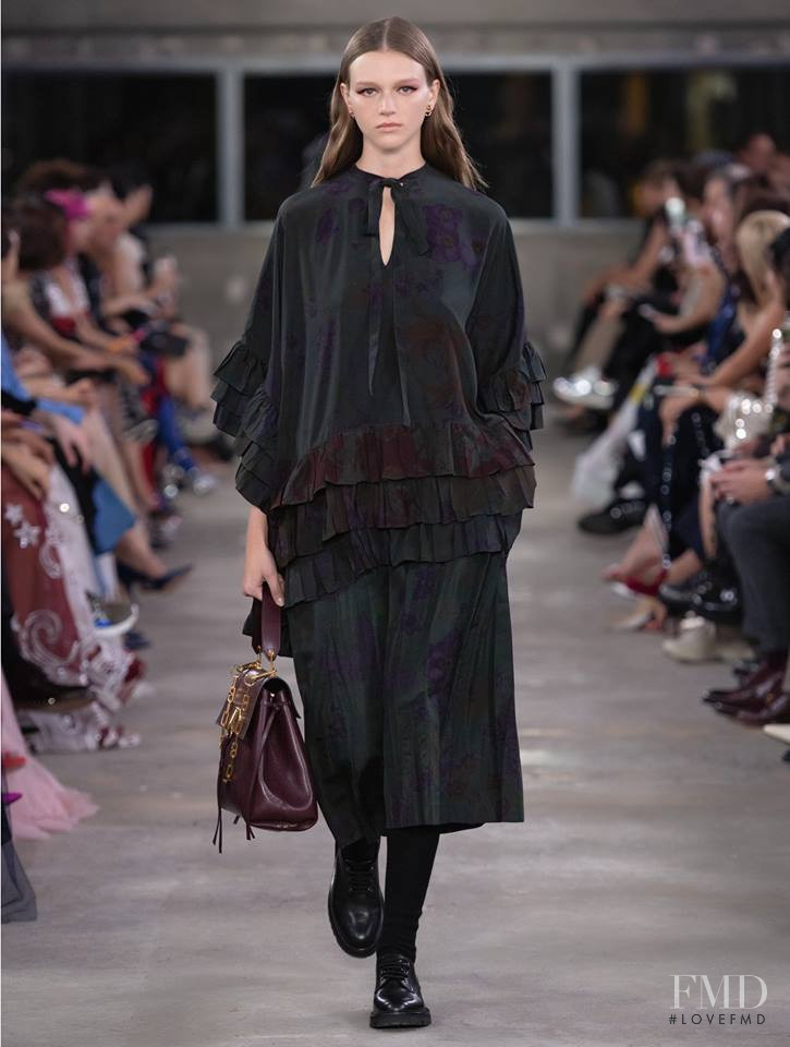 Natalie Ogg featured in  the Valentino fashion show for Pre-Fall 2019
