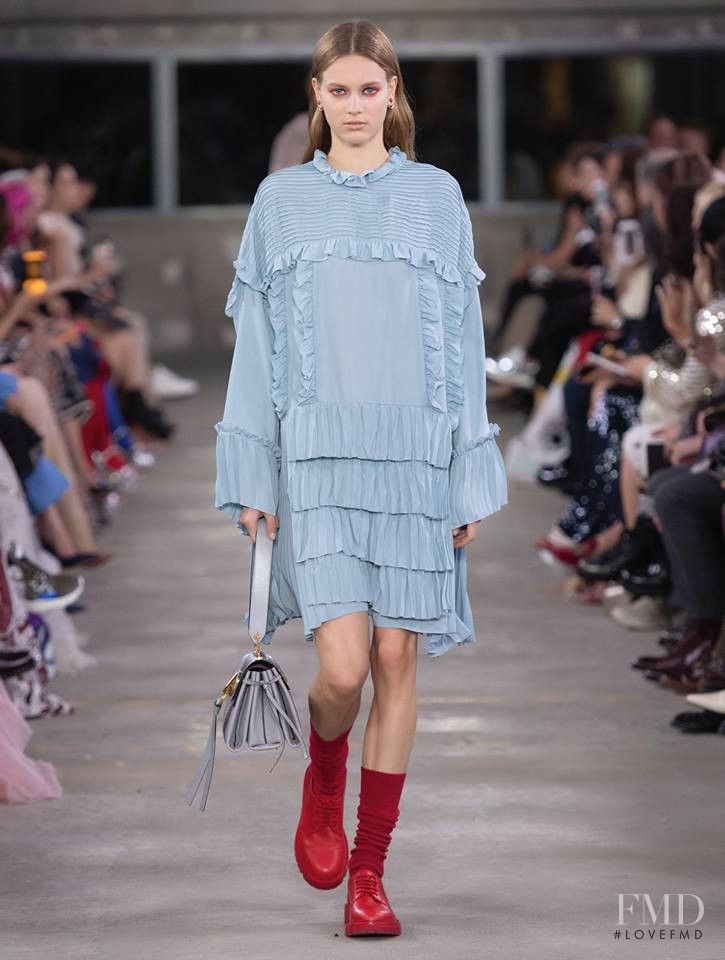 Sarah Dahl featured in  the Valentino fashion show for Pre-Fall 2019