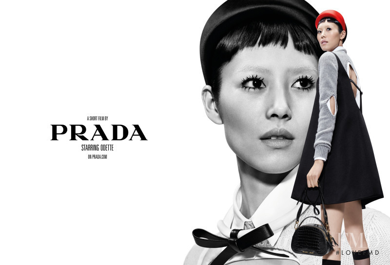 Liu Wen featured in  the Prada advertisement for Spring/Summer 2019